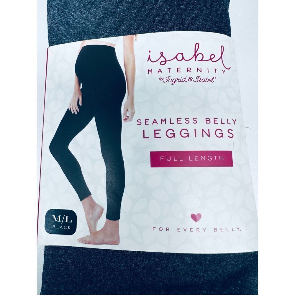 Isabel Maternity By Ingrid & Isabel - Seamless Belly Gray Tights - Size M/L